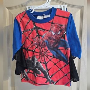 Vintage 2007 Spiderman 3 Size 6 Summer Pajamas Very Cool With Webs Under Arms